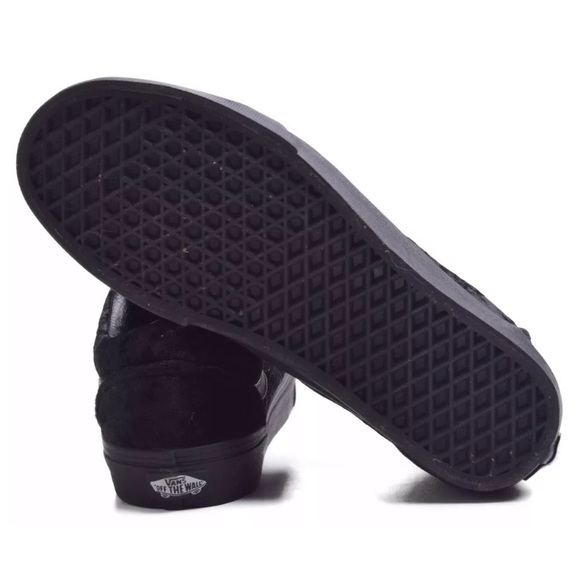 Vans Old Skool velvet black sneaker shoes - Picture 2 of 2